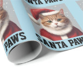 KATTENKERST, KERSTMAN, KERSTVOETEN GRAPPIG CADEAUPAPIER (Rol Hoek)
