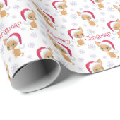 Kattenkerst Mooie Kittens Inpakpapier B (Rol Hoek)