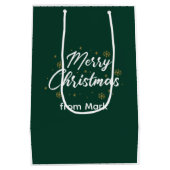 Kattenkerst thema van Siamese kat in bloemist Medium Cadeauzakje (Achterkant)