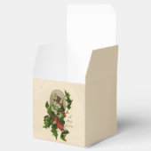 Kattenkerst Vrolijk Holly Kitten Antiek Kunst Bedankdoosjes (Geopend)