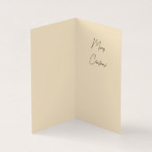 Kattenkerst Vrolijk Holly Kitten Antiek Kunst Kaart (Binnen)