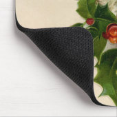 Kattenkerst Vrolijk Holly Kitten Antiek Kunst Muismat (Hoek)