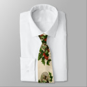 Kattenkerst Vrolijk Holly Kitten Antiek Kunst Stropdas (Gebonden)