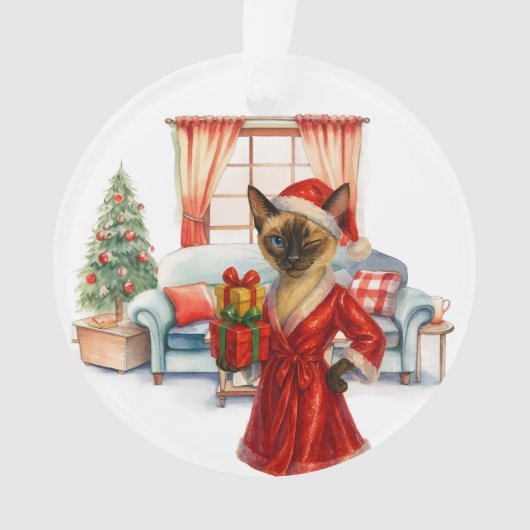 Kattenkerstboksen ornament (voorkant)