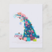 KattenKerstboom Kerstkaart Briefkaart (Voorkant)