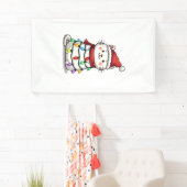 Kattenkerstboom Kerstmis (2) Spandoek (Insitu)