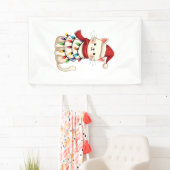 Kattenkerstboom Kerstmis (3) Spandoek (Insitu)