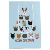 Kattenkerstboom Medium Cadeauzakje (Achterkant)