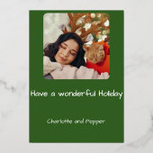 Kattenkerstboom Perfect Holiday Christmas Kaart (Achterkant)