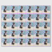 Kattenkerstinpakpapier met Cowboy in de hoofdrol Cadeaupapier (Vlak)