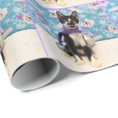 Kattenkerstinpakpapier met Cowboy in de hoofdrol Cadeaupapier (Rol Hoek)