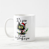 Kattenkerstmis Het Is Goed Ik Ben Goed Alles Is Go Koffiemok (Links)