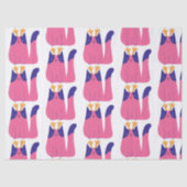 Kattenkerstvakantie Tissuepapier (Voorkant)