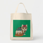 kattenkeukentafeltje om te eten voor kerstmis tote bag (Voorkant)