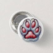 Kattenklauw Knop – Schattig & Leuk Ronde Button 3,2 Cm (Voorkant /achterkant)