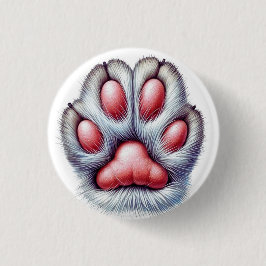 Kattenklauw Knop – Schattig & Leuk Ronde Button 3,2 Cm