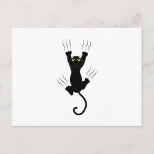 kattenklauwen gato com garras briefkaart