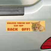 Kattenknijp behandelingen of achteruit grumpy kit bumpersticker (Op auto)