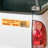 Kattenknijp behandelingen of achteruit grumpy kit bumpersticker (Op Truck)