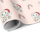 Kattenknippapier voor kerstwinterdieren cadeaupapier (Rol Hoek)