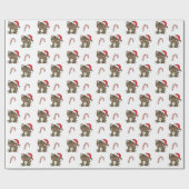 Kattenknippapier voor kerstwinterdieren cadeaupapier (Vlak)