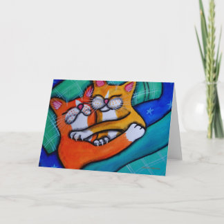 Kattenknuffels Ik hou van je Katten Kaart