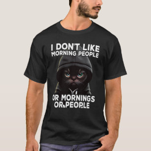 Kattenkoffie I I hou niet van ochtendmensen 1 T-shirt
