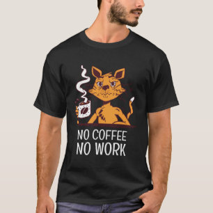 Kattenkoffie  Koffieboon Mannen Vrouwen T-shirt