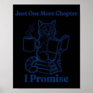 Kattenkoffie - lezer boek liefhebber - mannen vrou poster