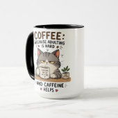 Kattenkoffie mok (Voorkant links)