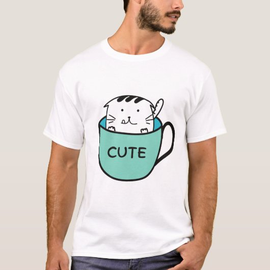 Kattenkoffie T-shirt (Voorkant)