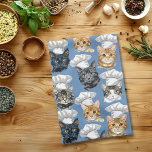 Kattenkoks Kookt Schattige Patroon Theedoek<br><div class="desc">U kunt dit ontwerp aanpassen door de optie Ontwerp bewerken te kiezen. Je kunt ook overstappen op andere objecten. Neem contact met mij op via colorflowcreations@gmail.com of gebruik de chatoptie bovenaan de pagina als u dit ontwerp op een ander product wilt hebben of hulp nodig hebt bij dit ontwerp. Ik...</div>