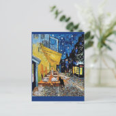 Kattenkolonie, Van Gogh Café Terras Parodie Briefkaart (Staand voorkant)