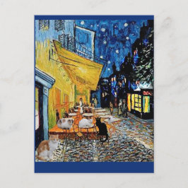 Kattenkolonie, Van Gogh Café Terras Parodie Briefkaart