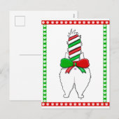Kattenkont 2 Kerstmis Feestdagenkaart (Voorkant / Achterkant)