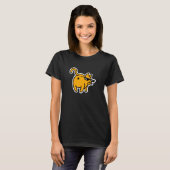Kattenkont in gezicht, accepteer het bril meme gra t-shirt (Voorkant volledig)