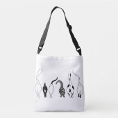 Kattenkonten Crossbody Tas (Achterkant)