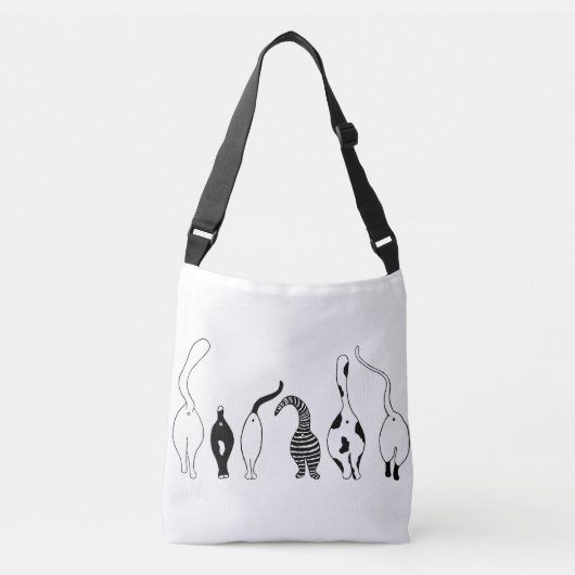 Kattenkonten Crossbody Tas (Voorkant)