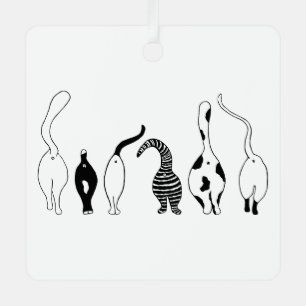 Kattenkonten Metalen Ornament