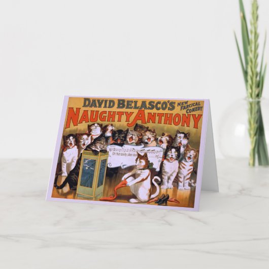 Kattenkoor! -Wenskaart Kaart (Voorkant)