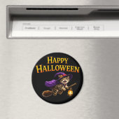 Kattenkop Happy Halloween-magneet Magneet (Insitu (Vaatwasser))