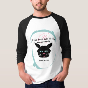 Kattenkop humor praat met je kattenShirt T-shirt