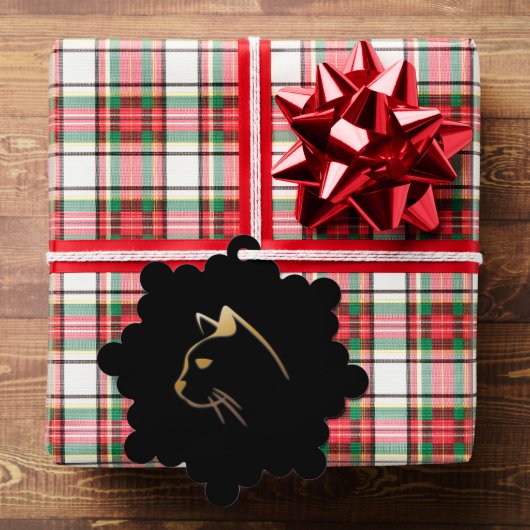 Kattenkop Ornament Kaart (Insitu (Geschenk))