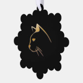 Kattenkop Ornament Kaart (Links)