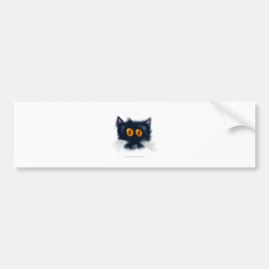 Kattenkopje Bumpersticker (Voorkant)