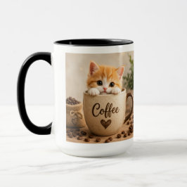 Kattenkopje in Koffiekopje Charme Mok