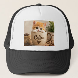 Kattenkopje in Koffiekopje Charme Trucker Pet