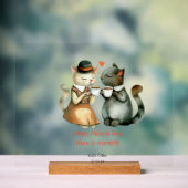 Kattenkoppel Acryl Bord (Neutraal)