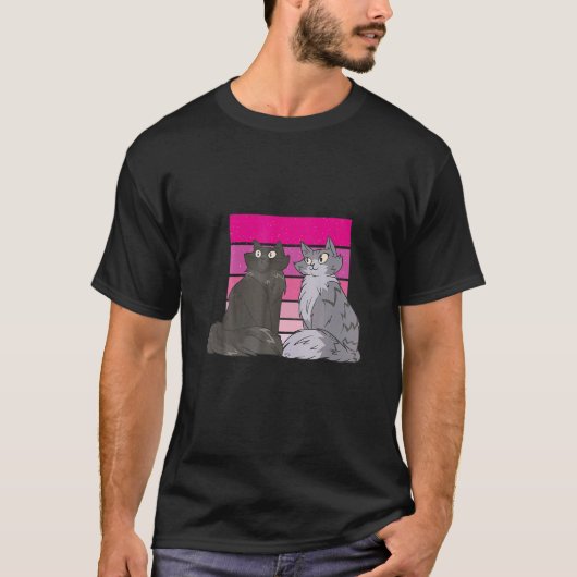 Kattenkoppel Cute Dieren Huisdier T-shirt (Voorkant)