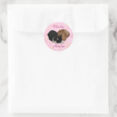 Kattenkoppel Jullie Namen Ronde Sticker (Tas)